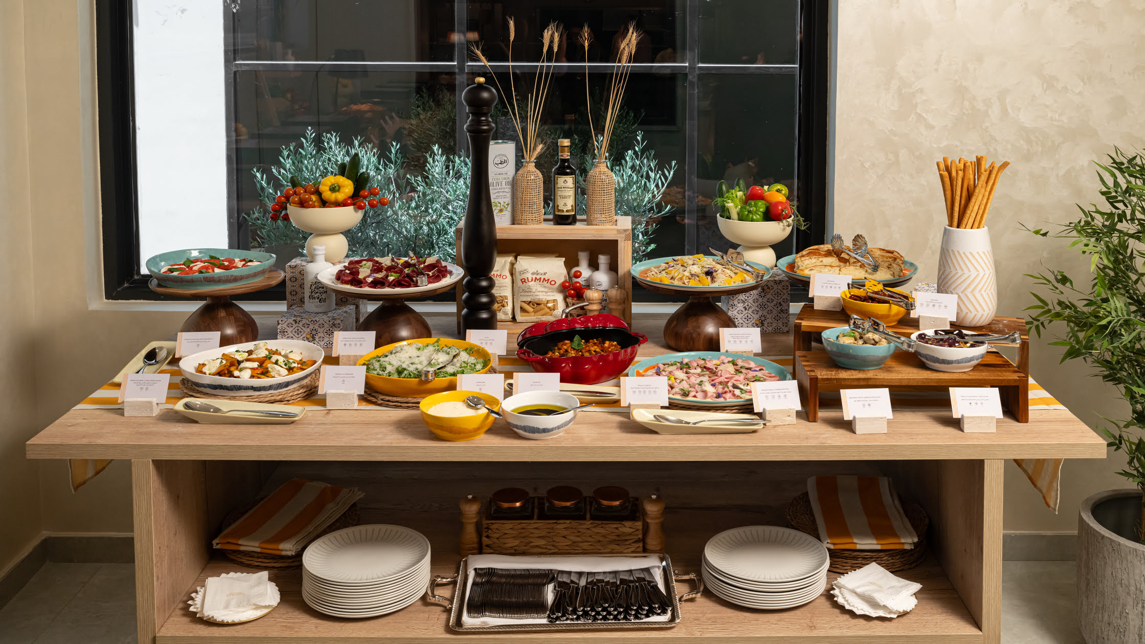 Large-scale event catering setup by Leylaty Events in Riyadh